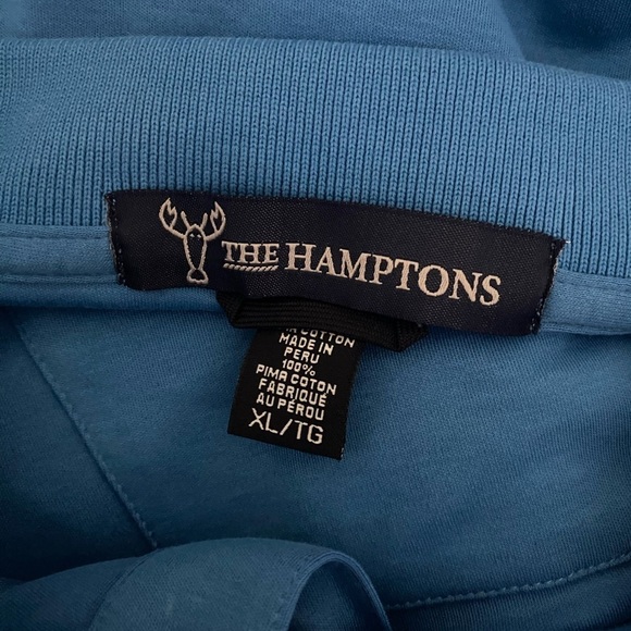 The Hamptons Men's Blue Short Sleeve Polo Size XL - Picture 4 of 5